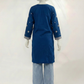 Embroidered Indigo Blue Kurti