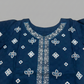 Embroidered Indigo Blue Kurti